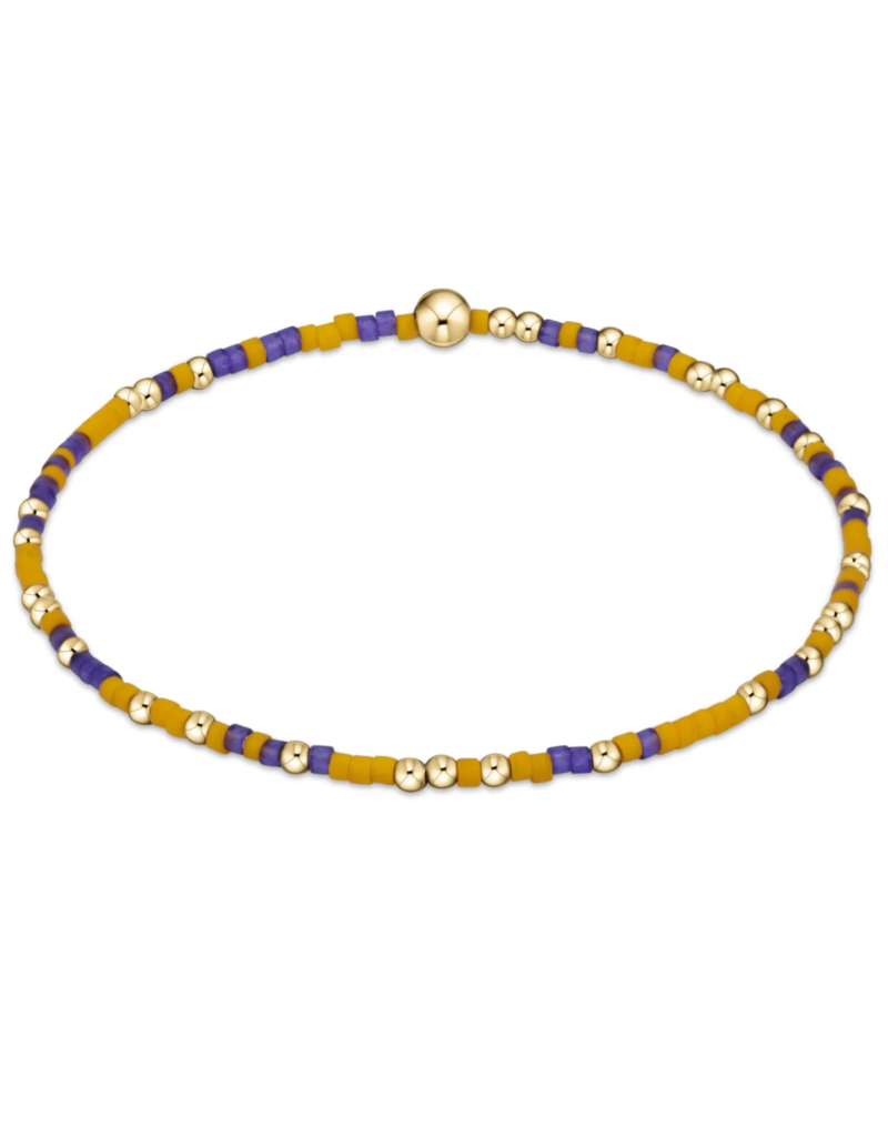 ENEWTON DESIGN Hope Unwritten Bracelet - Deep Purple/Golden Yellow/Gold