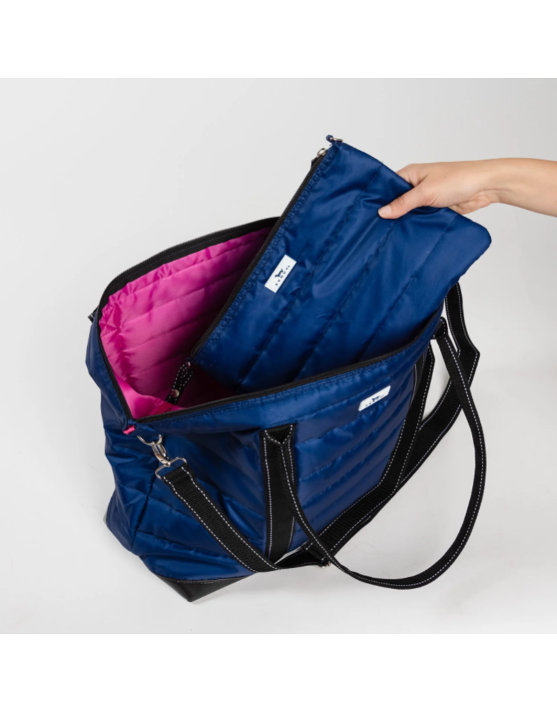 SCOUT Triple Advisor Travel Tote Bag in Navy Puffer