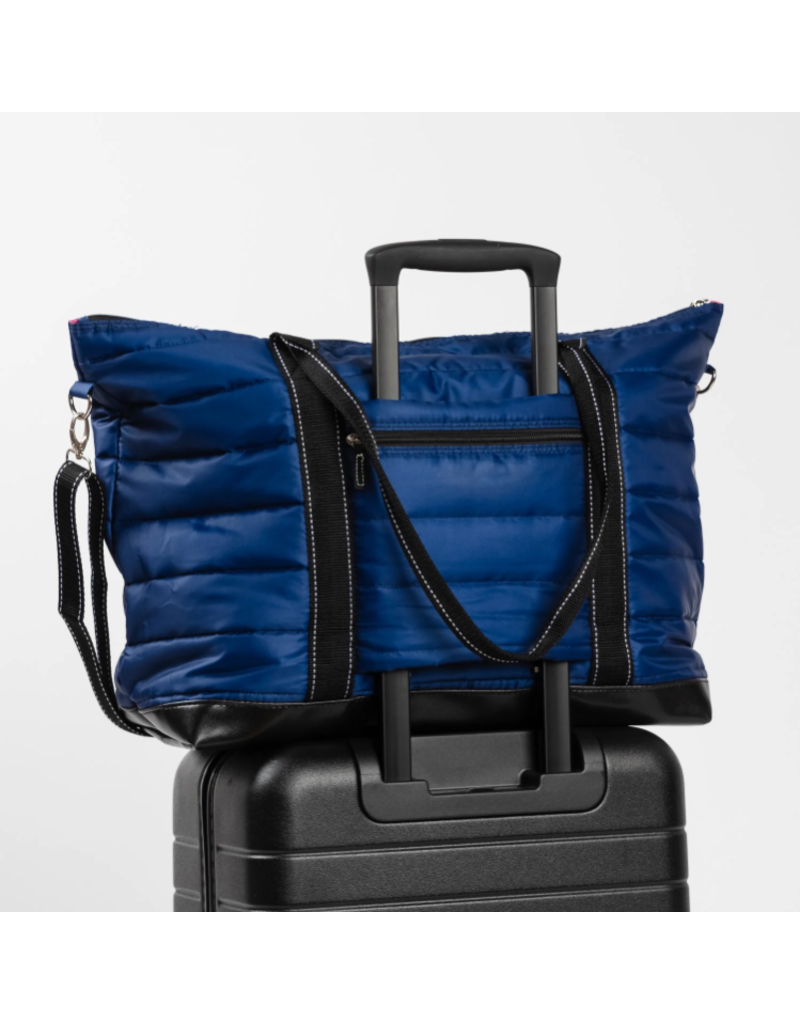 SCOUT Triple Advisor Travel Tote Bag in Navy Puffer
