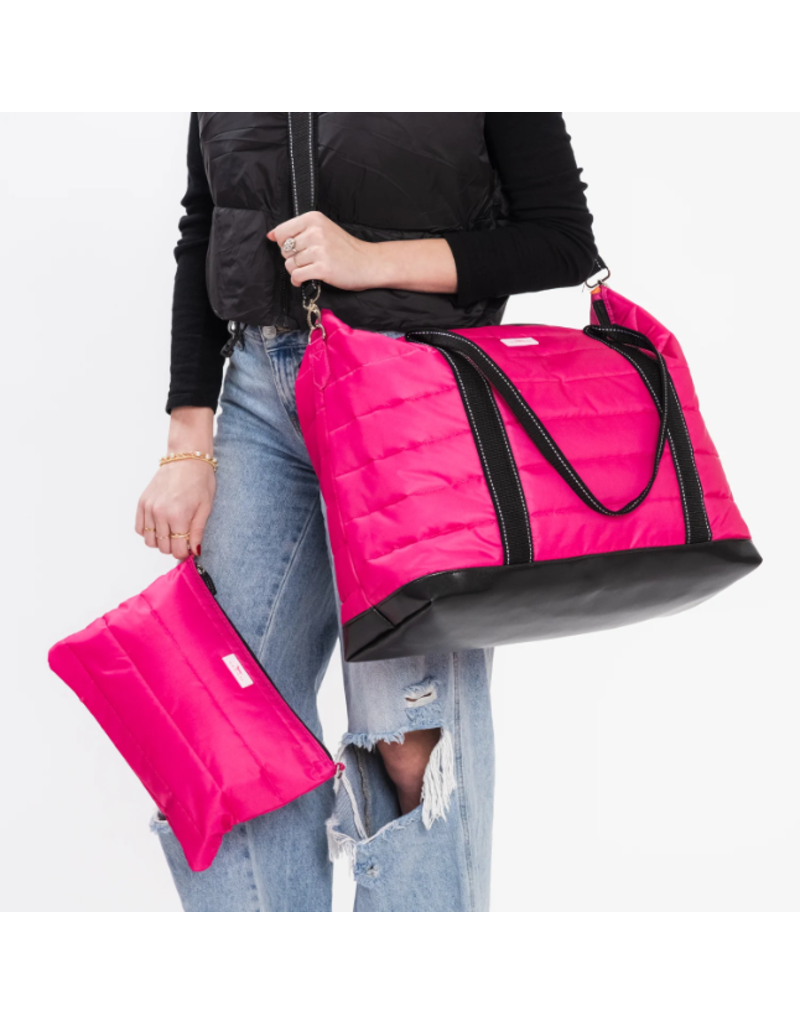SCOUT Triple Advisor Travel Tote Bag in Pink Puffer