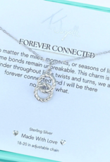 TJAZELLE Forever Connected Charm Necklace in Silver