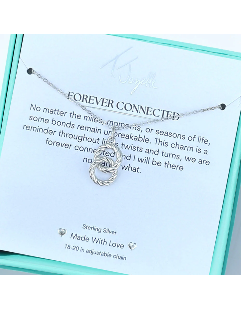 TJAZELLE Forever Connected Charm Necklace in Silver