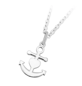 TJAZELLE Faith. Hope. Love. Charm Necklace in Silver