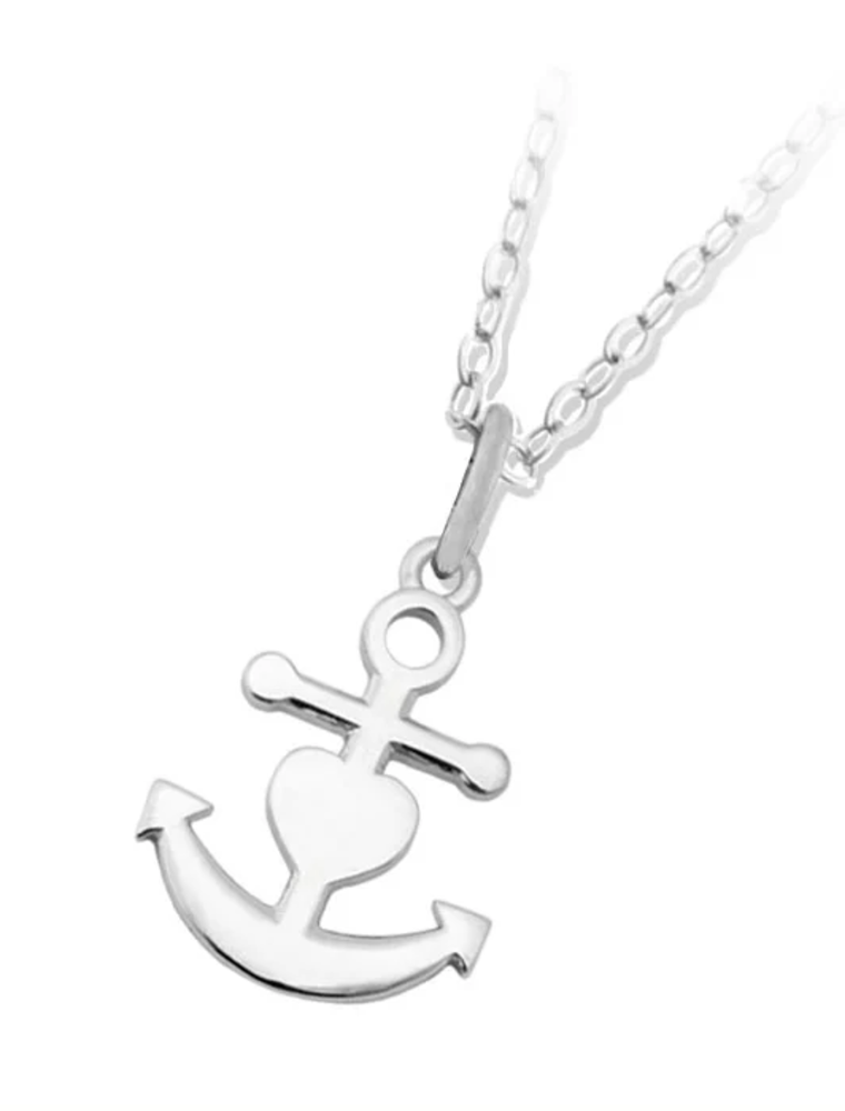 TJAZELLE Faith. Hope. Love. Charm Necklace in Silver