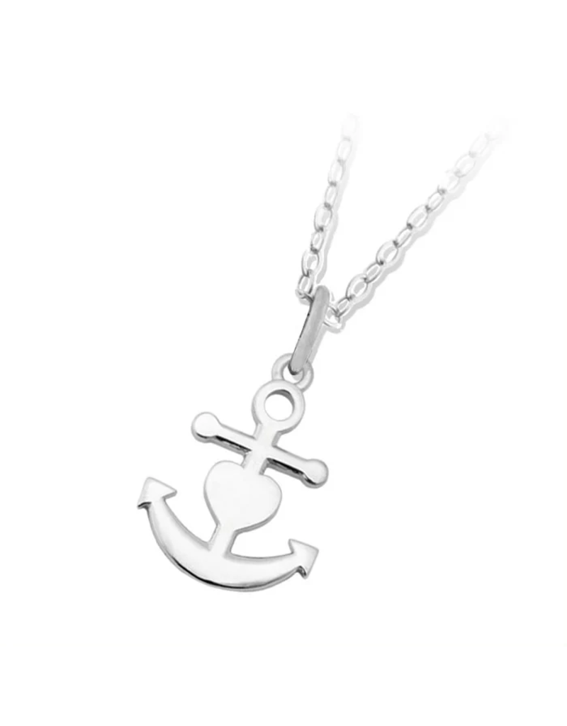 TJAZELLE Faith. Hope. Love. Charm Necklace in Silver