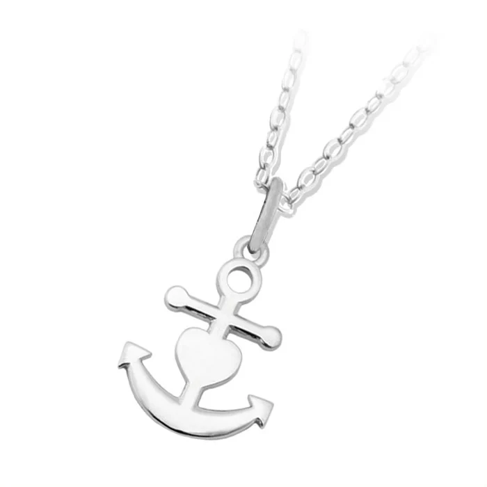 TJAZELLE Faith. Hope. Love. Charm Necklace in Silver