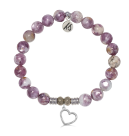 TJAZELLE Beautiful Soul Bracelet in Lepidolite & Silver