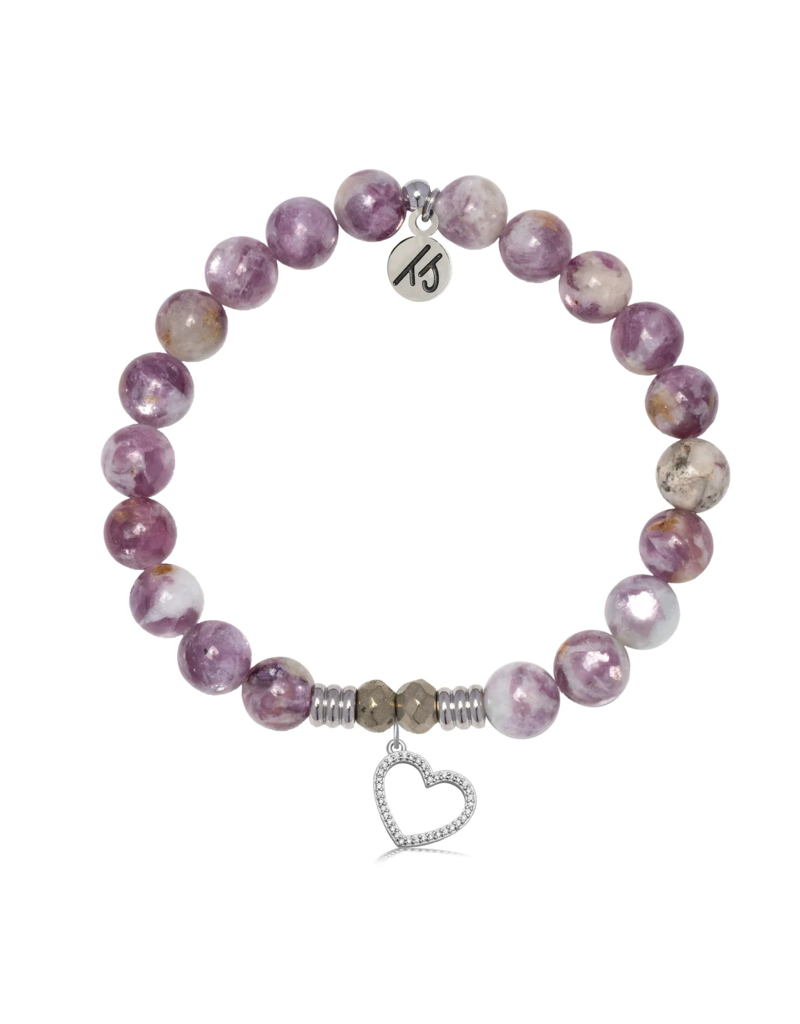 TJAZELLE Beautiful Soul Bracelet in Lepidolite & Silver
