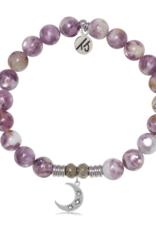 TJAZELLE Friendship Stars Bracelet in Lepidolite Quartz & Silver