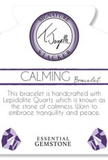 TJAZELLE Calming Stacker Bracelet in Lepidolite Quartz & Silver