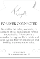 TJAZELLE Forever Connected Bracelet in Aqua Agate & Silver TJAZELLE Forever Connected Bracelet in Aqua Agate & Silver