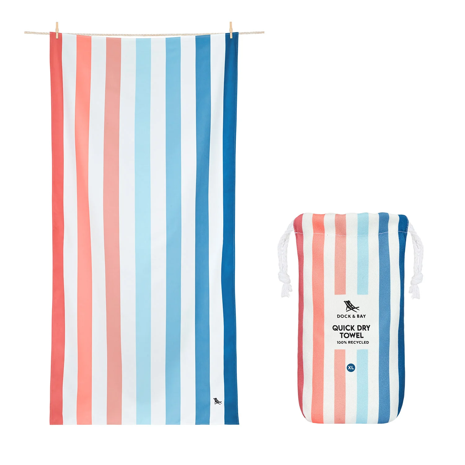 DOCK & BAY Quick Dry XL Towel in Sand to Sea