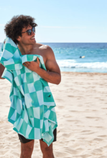 DOCK & BAY Quick Dry XL Towel in Checkmate Green