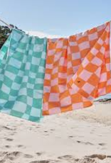 DOCK & BAY Quick Dry XL Towel in Checkmate Orange