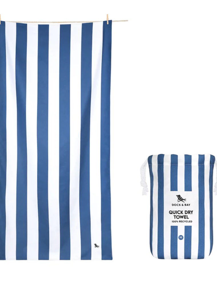 DOCK & BAY Quick Dry Medium Towel in Whitesunday Blue
