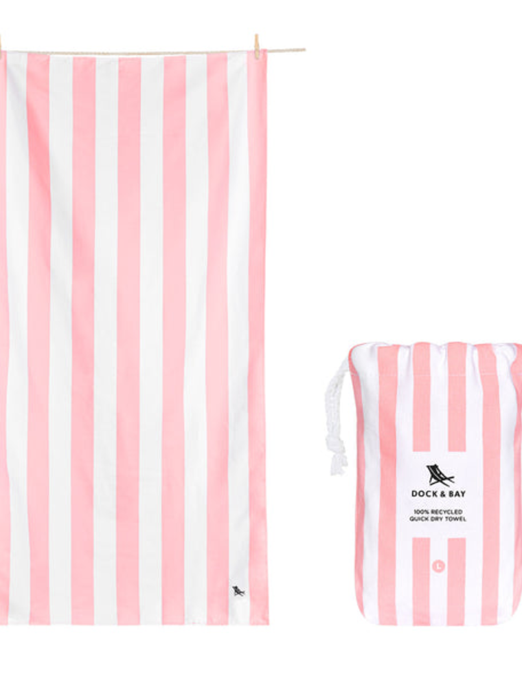 DOCK & BAY Quick Dry Medium Towel in Malibu Pink