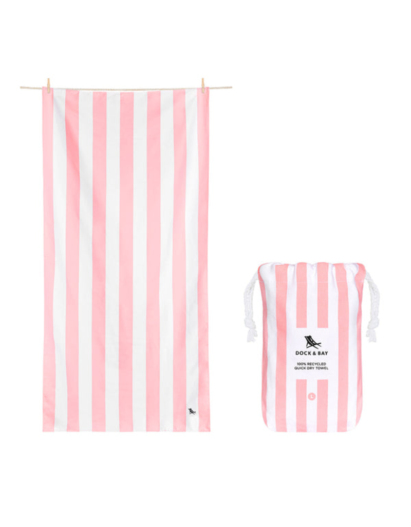 DOCK & BAY Quick Dry Medium Towel in Malibu Pink