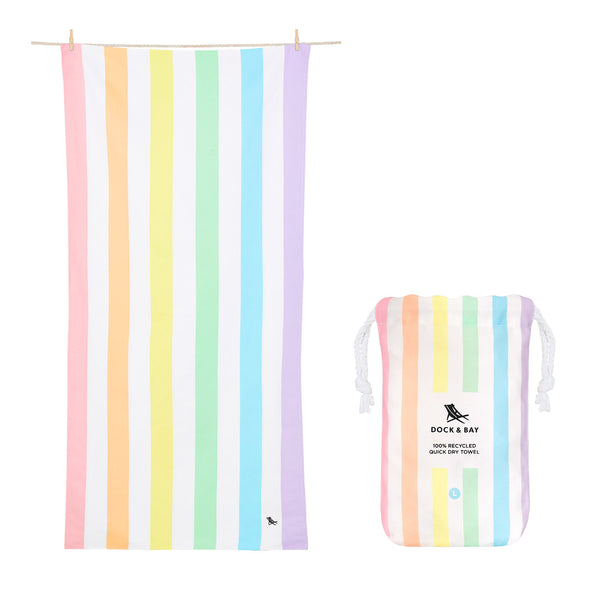 DOCK & BAY Quick Dry Medium Towel in Unicorn Waves