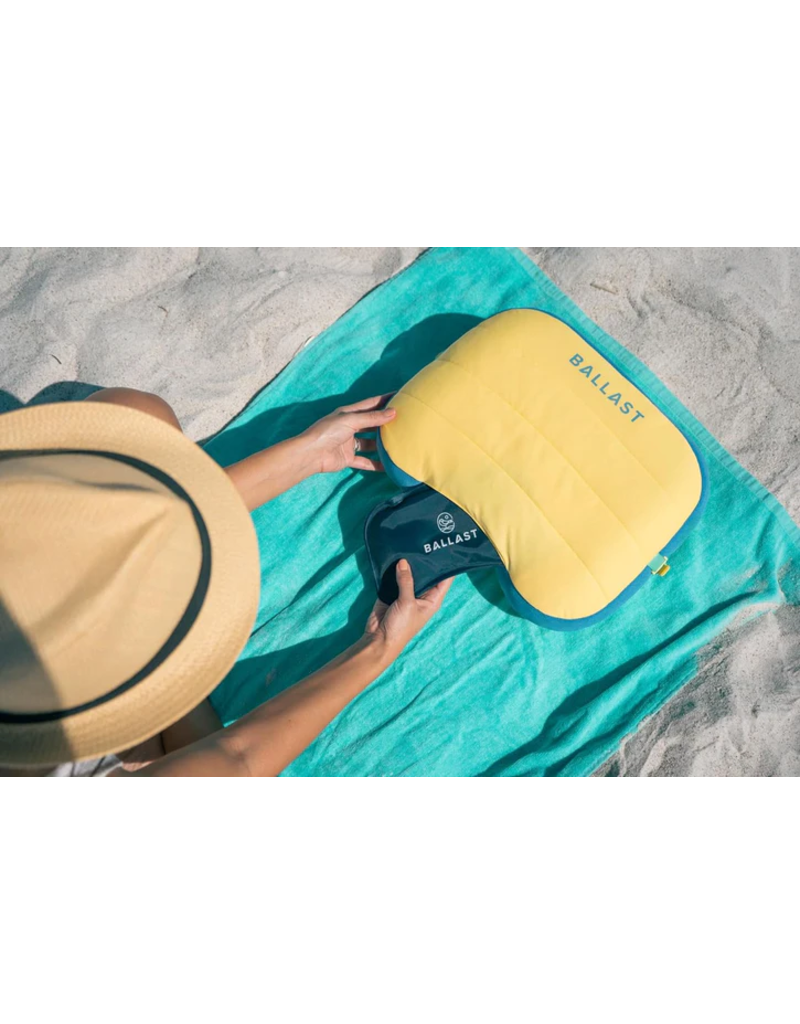 BALLAST Beach Pillow in Sunshine Yellow