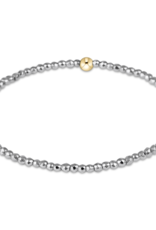 ENEWTON DESIGN Faceted Silver Hematite 2mm Bead Bracelet