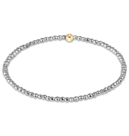 ENEWTON DESIGN Faceted Silver Hematite 2mm Bead Bracelet