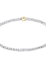 ENEWTON DESIGN Faceted Bright Silver Hematite 2mm Bead Bracelet