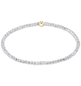 ENEWTON DESIGN Faceted Bright Silver Hematite 2mm Bead Bracelet