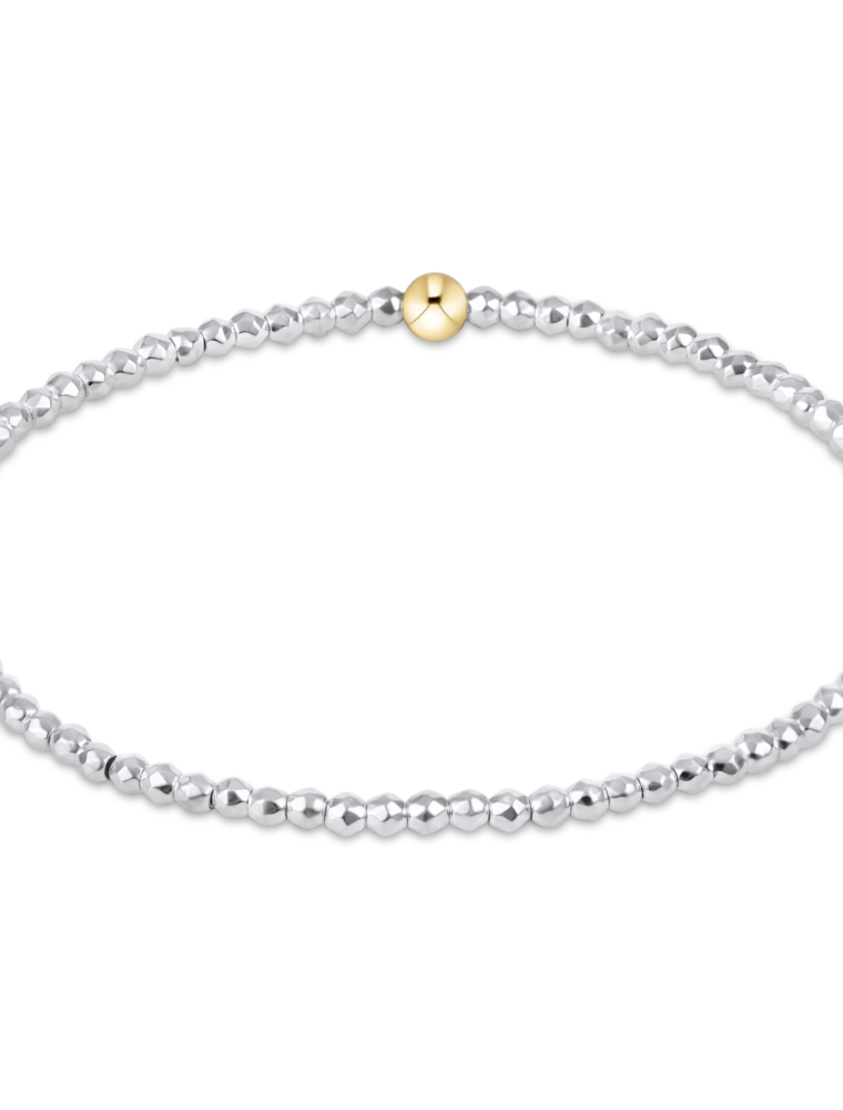 ENEWTON DESIGN Faceted Bright Silver Hematite 2mm Bead Bracelet