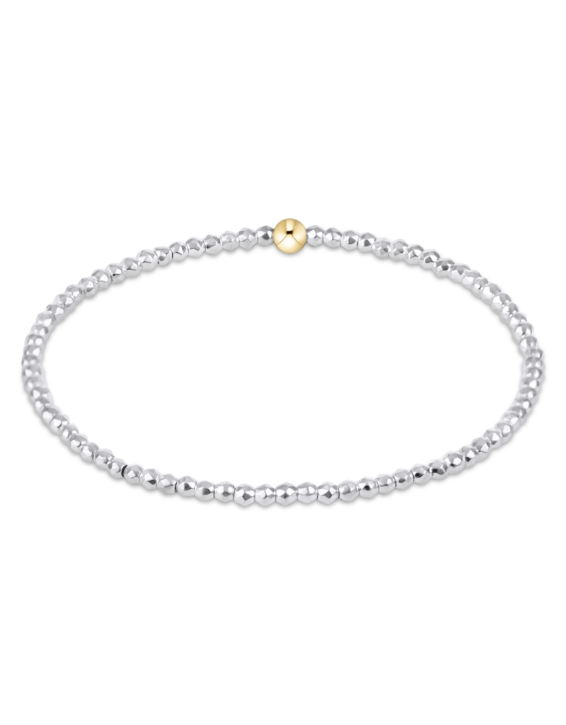 ENEWTON DESIGN Faceted Bright Silver Hematite 2mm Bead Bracelet