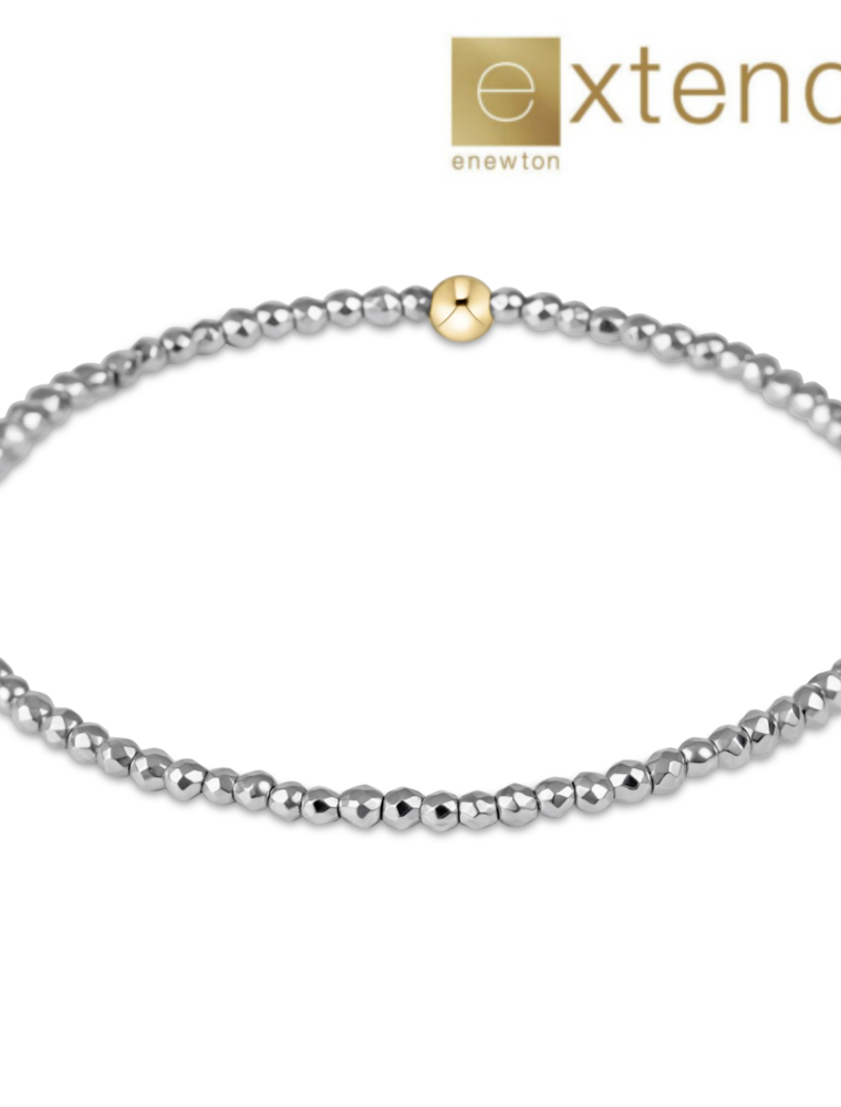 ENEWTON DESIGN Extends Faceted Silver Hematite 2mm Bead Bracelet