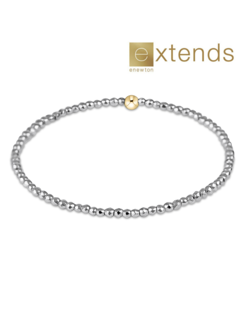 ENEWTON DESIGN Extends Faceted Silver Hematite 2mm Bead Bracelet