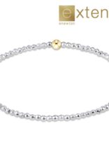 ENEWTON DESIGN Extends Faceted Bright Silver Hematite 2mm Bead Bracelet