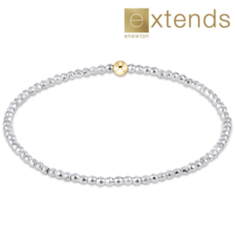 ENEWTON DESIGN Extends Faceted Bright Silver Hematite 2mm Bead Bracelet