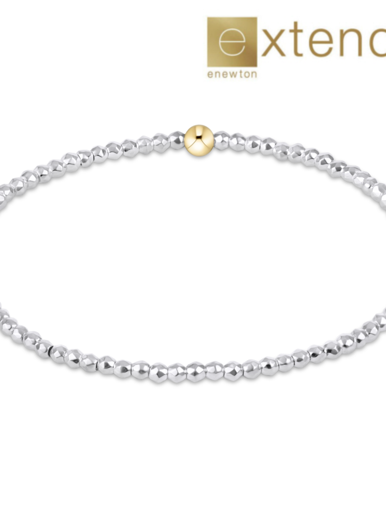 ENEWTON DESIGN Extends Faceted Bright Silver Hematite 2mm Bead Bracelet