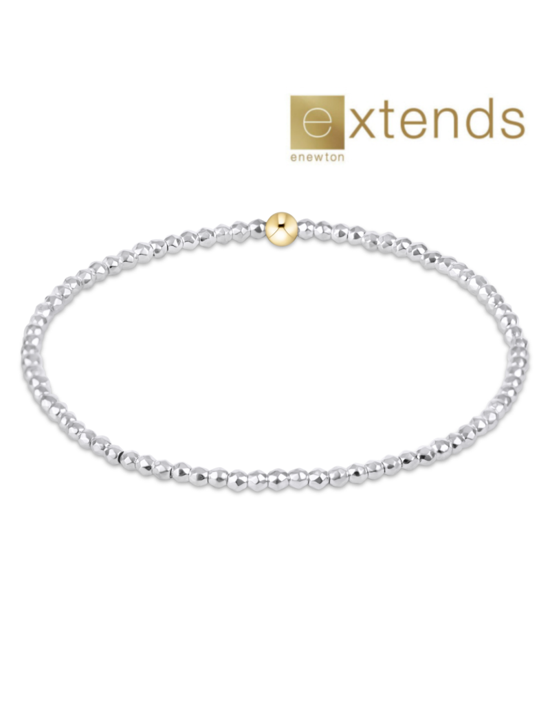 ENEWTON DESIGN Extends Faceted Bright Silver Hematite 2mm Bead Bracelet
