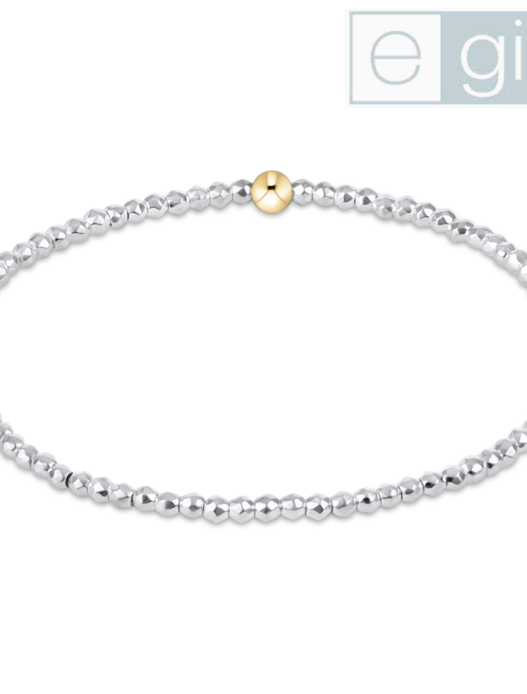 ENEWTON DESIGN eGirl Bright Silver Faceted Hematite 2mm Bead Bracelet