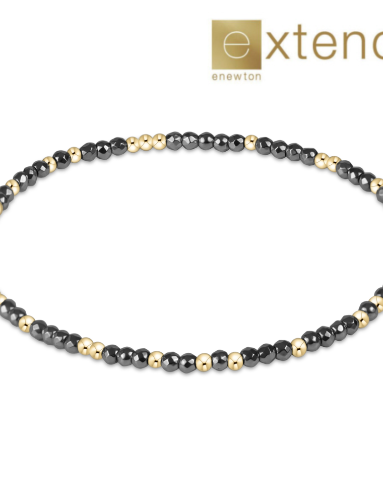 ENEWTON DESIGN Extends Hope Unwritten 2mm Bead Bracelet – Silver Faceted Hematite
