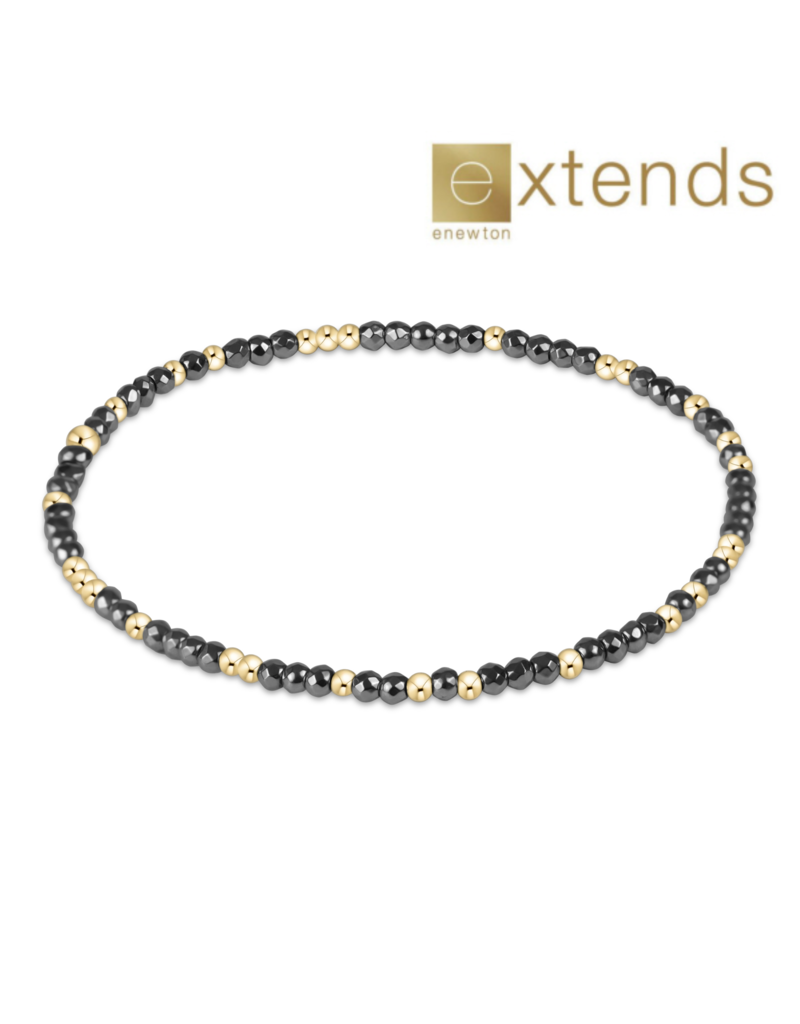 ENEWTON DESIGN Extends Hope Unwritten 2mm Bead Bracelet – Silver Faceted Hematite