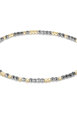 ENEWTON DESIGN Hope Unwritten 2mm Bead Bracelet – Bright Silver Faceted Hematite