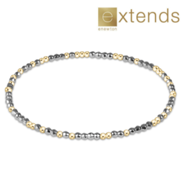 ENEWTON DESIGN Extends Hope Unwritten 2mm Bead Bracelet – Bright Silver Faceted Hematite