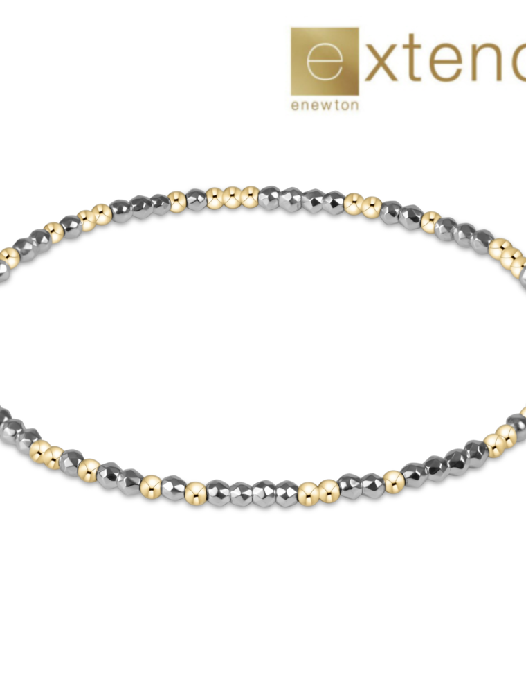 ENEWTON DESIGN Extends Hope Unwritten 2mm Bead Bracelet – Bright Silver Faceted Hematite
