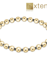 ENEWTON DESIGN Extends Grateful Pattern 5mm Bead Bracelet – Silver Faceted Hematite/Gold