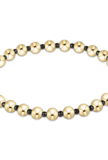 ENEWTON DESIGN Grateful Pattern 5mm Bead Bracelet – Faceted Hematite/Gold