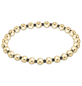 ENEWTON DESIGN Grateful Pattern 5mm Bead Bracelet – Faceted Hematite/Gold