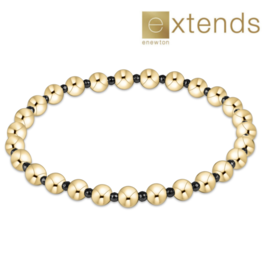 ENEWTON DESIGN Extends Grateful Pattern 5mm Bead Bracelet – Faceted Hematite/Gold