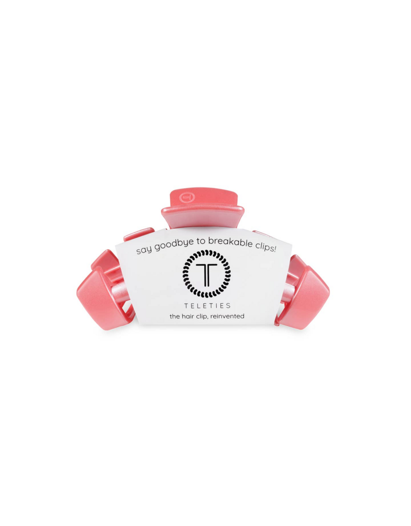 TELETIES Classic Calming Coral Tiny Hair Clip