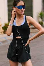 FREE PEOPLE MOVEMENT Righteous Runsie in Black