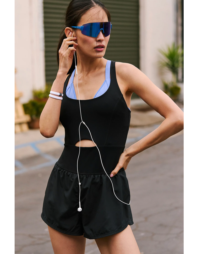 FREE PEOPLE MOVEMENT Righteous Runsie in Black