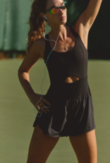 FREE PEOPLE MOVEMENT Righteous Runsie in Black