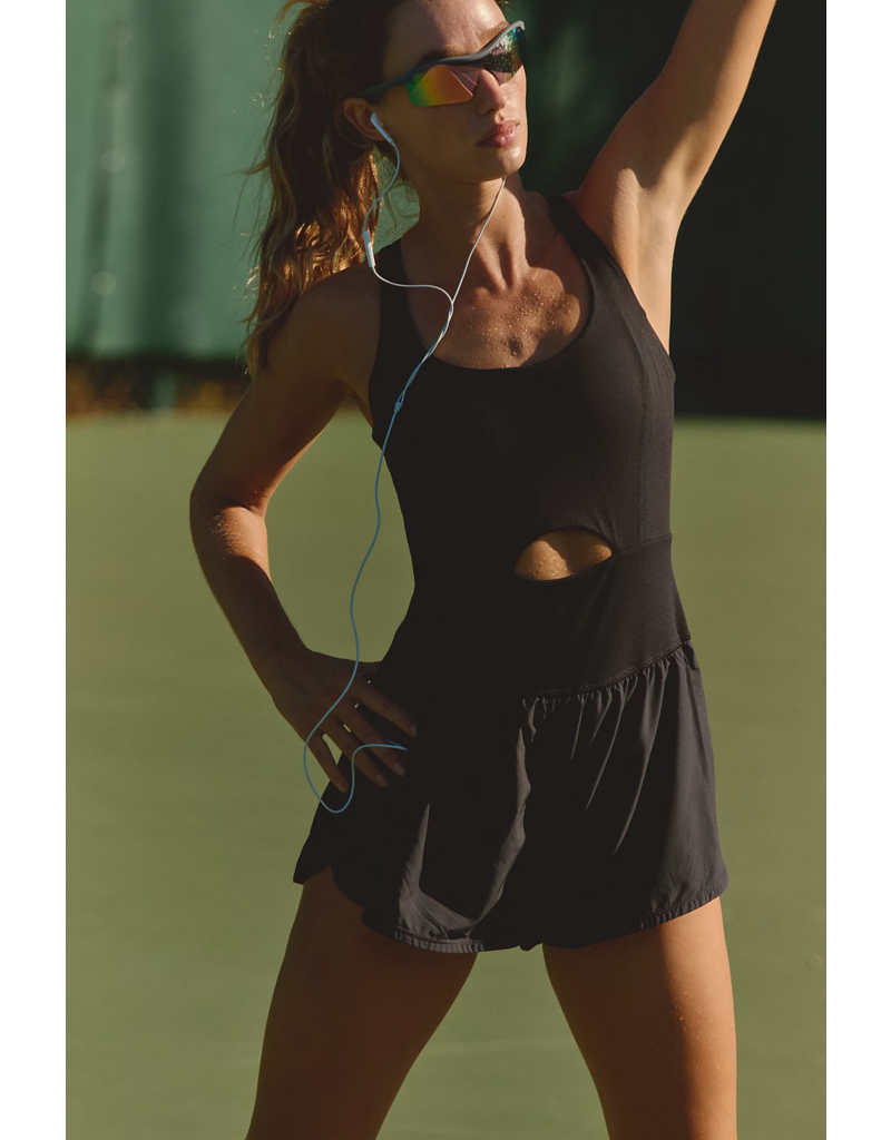 FREE PEOPLE MOVEMENT Righteous Runsie in Black